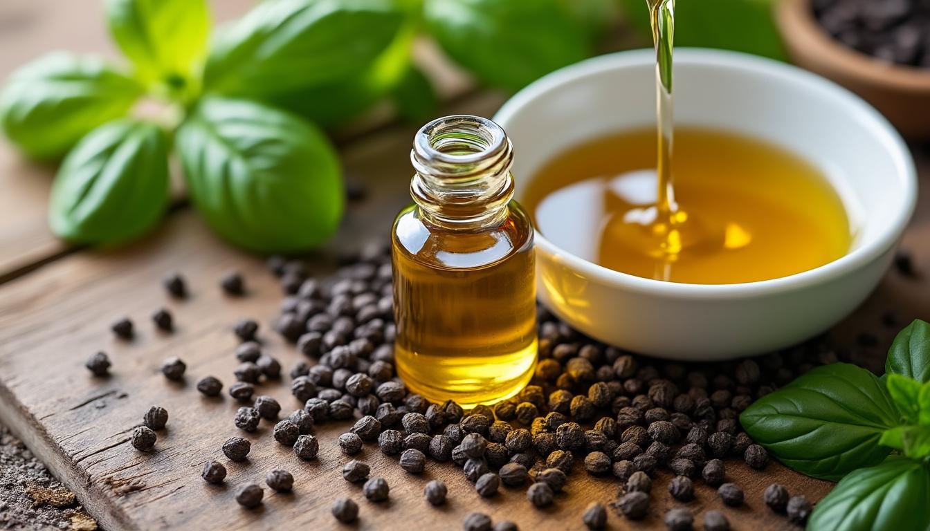 Huile de nigelle : bienfaits potentiels pour la santé et la peau