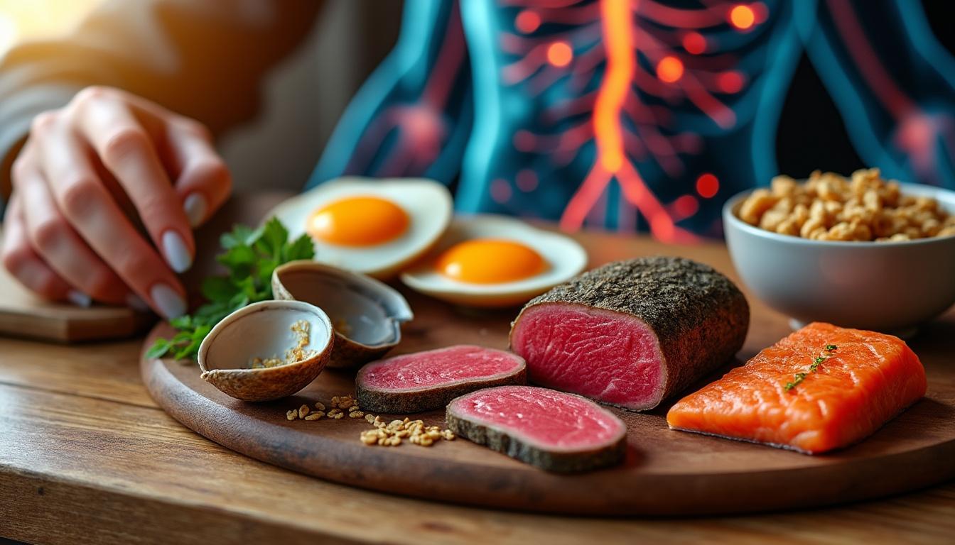 Vitamine B12 : rôles essentiels, sources alimentaires et signes de carence