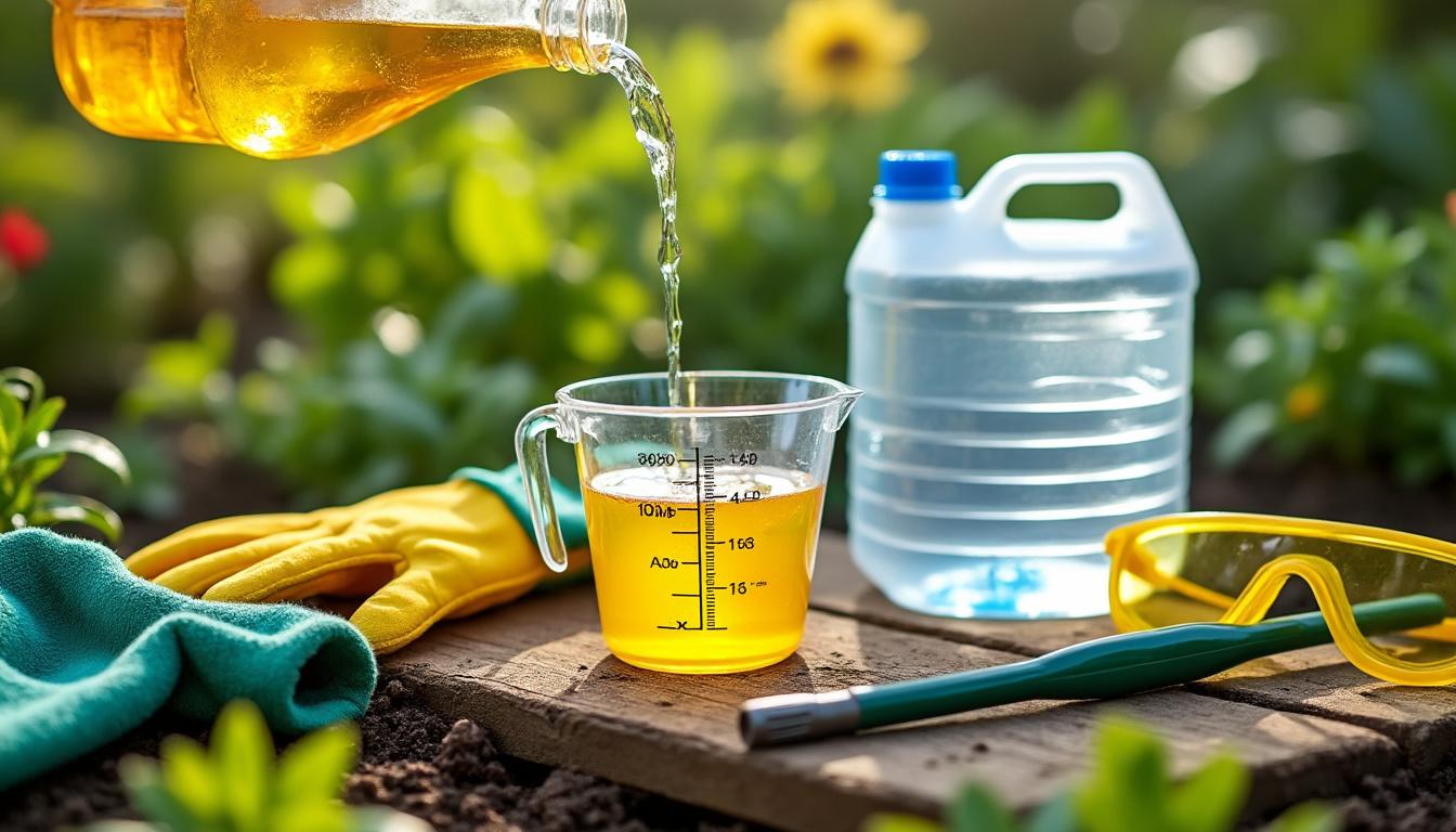 Dosage du Roundup pour 5 litres d’eau : recommandations et précautions d’usage