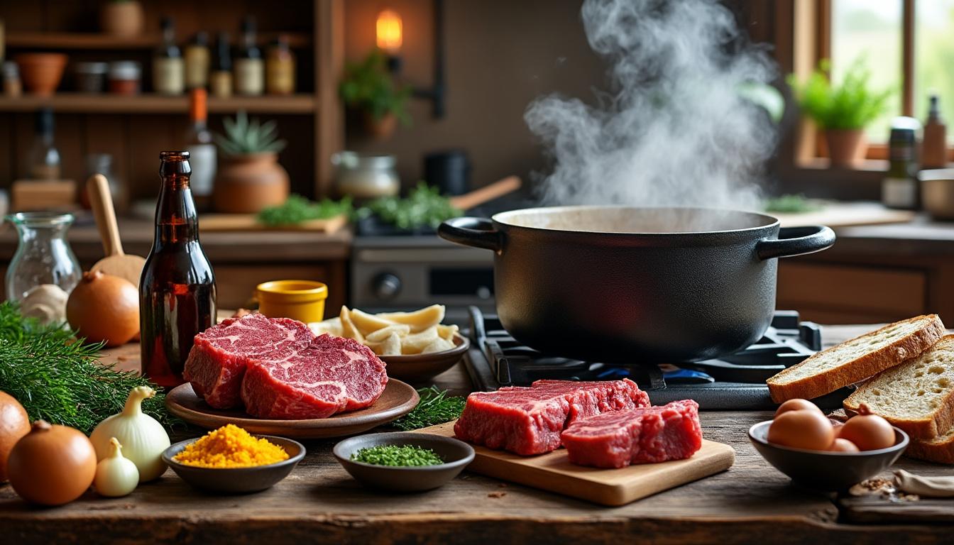 Recette de la carbonade flamande : ingrédients, préparation et astuces traditionnelles