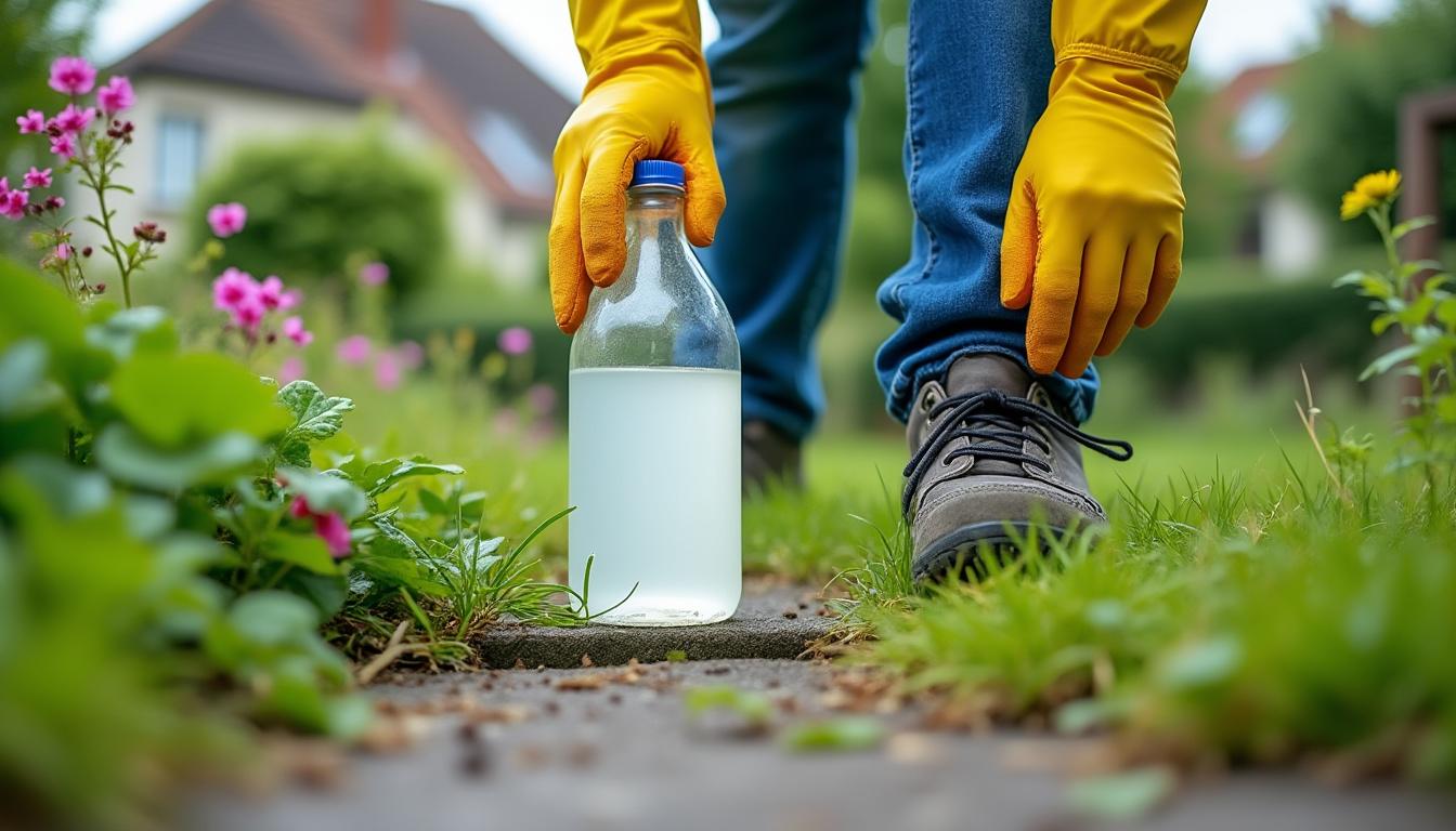Vinaigre blanc désherbant interdit : ce que dit la réglementation en France