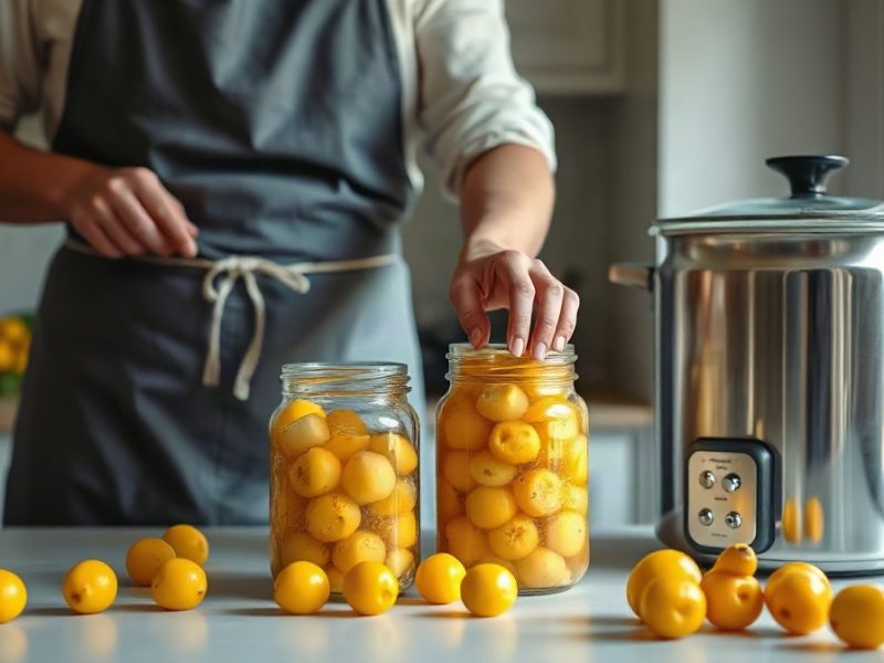 Stérilisation des mirabelles au naturel : durée et température