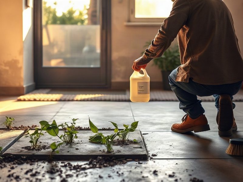 Désherber à l&rsquo;eau de javel : ce que ça fait au sol